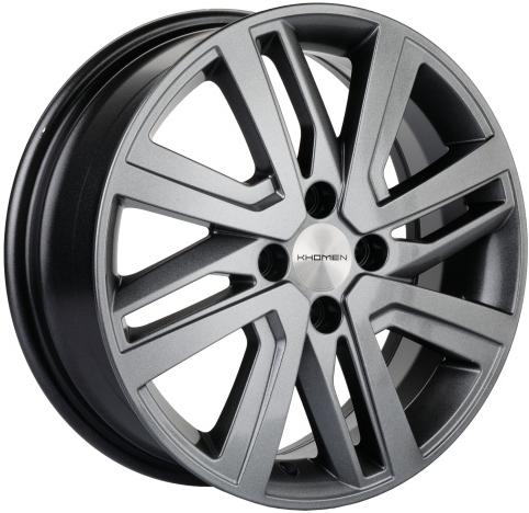 Фото Khomen Wheels KHW1609 (Rio I/Solaris I) 6x16 4x100 ET48 dia 54,1 G-silver
