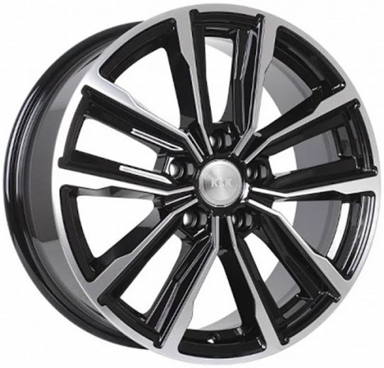 Фото K&K Лацио 7,5x17 5x110 ET38 dia 67,1 алмаз черный Россия