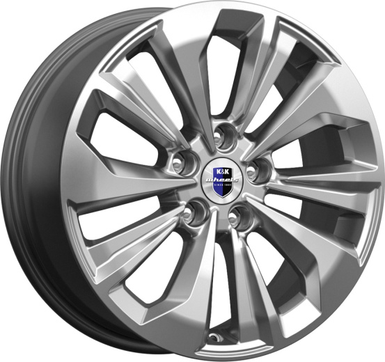 Фото K&K Авиор 7x17 5x112 ET40 dia 57,1 брайт дарк платинум