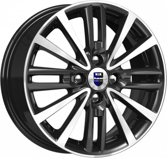 Фото K&K Модена 6x15 4x100 ET50 dia 60,1 алмаз черный Россия