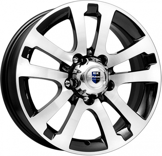 Фото K&K Сахара-Patriot 7x18 5x139,7 ET35 dia 108,5 алмаз черный Россия