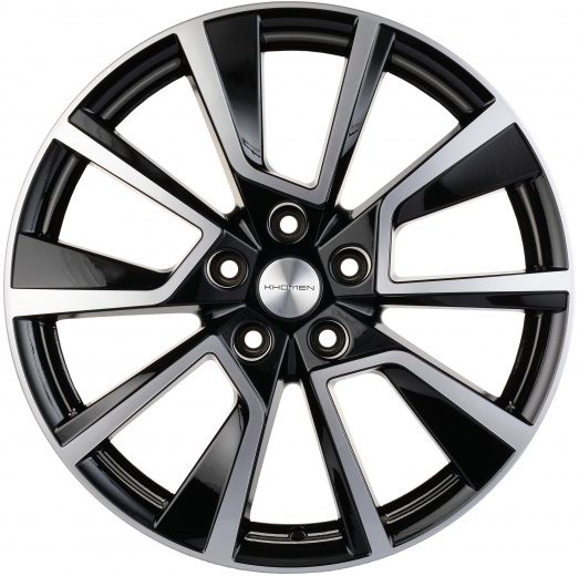 Фото Khomen Wheels KHW1802 (Kaleos) 7x18 5x114,3 ET35 dia 66,1 black-FP Россия