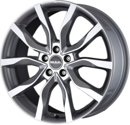 Фото MAK Highlands 9x21 5x108 ET38,5 dia 63,3 gun metallic mirror face