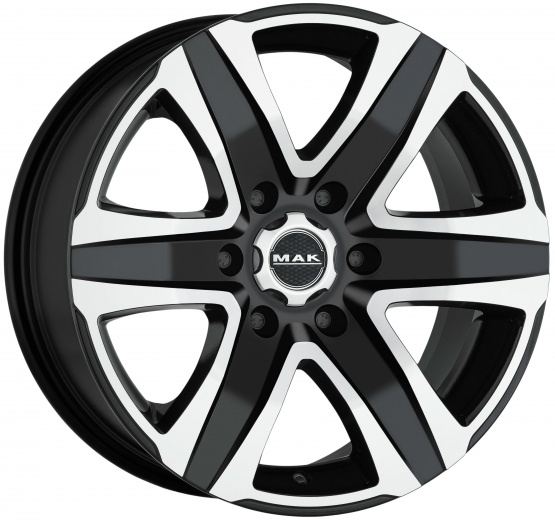 Фото MAK Stone 6 8x18 6x130 ET53 dia 84,1 black mirror