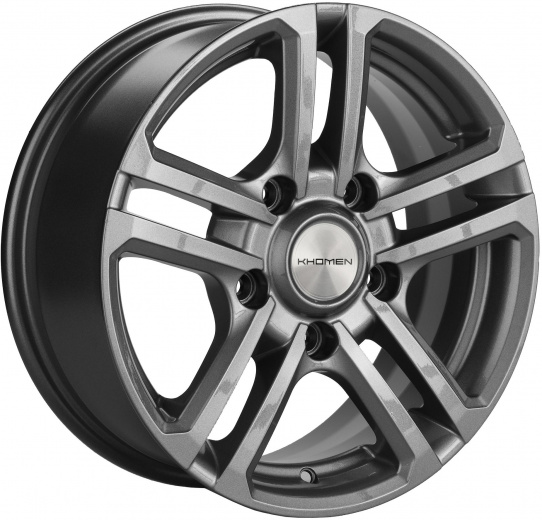 Фото Khomen Wheels KHW1602 (Niva 4x4 Bronto) 6,5x16 5x139,7 ET35 dia 98,5 gray Россия
