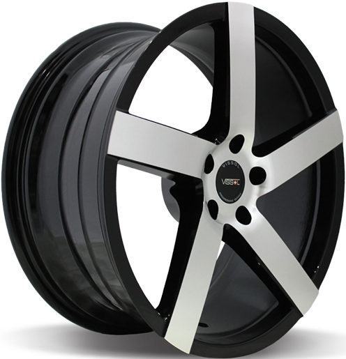 Фото Vissol V-080L 8,5x19 5x120 ET15 dia 74,1 black with machined face