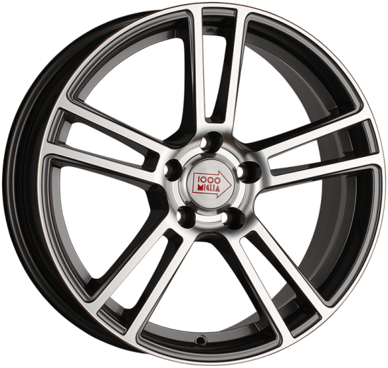 Фото 1000 Miglia MM1002 8x18 5x114,3 ET40 dia 67,1 dark anthracite polished