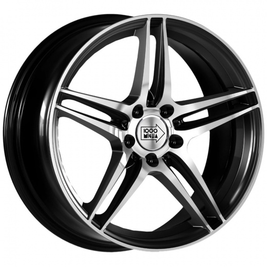 Фото 1000 Miglia MM037 7,5x17 5x112 ET47 dia 66,6 anthracite polished