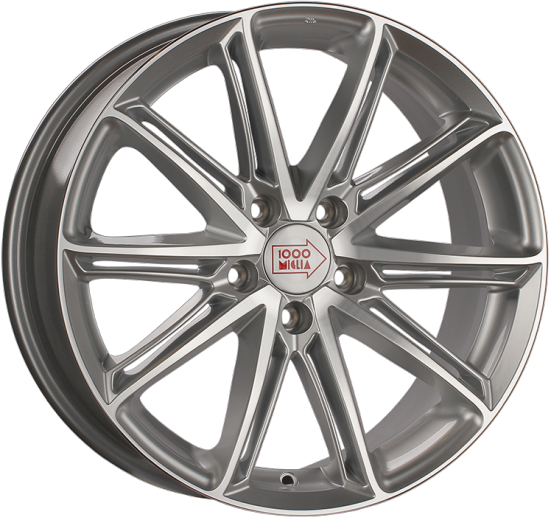 Фото 1000 Miglia MM1007 8,5x20 5x112 ET32 dia 66,6 silver gloss polished