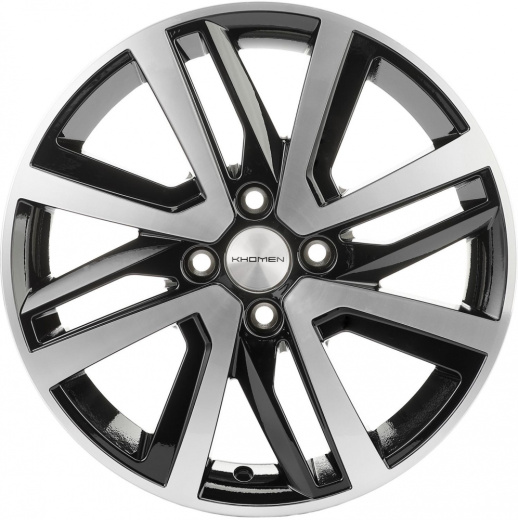 Фото Khomen Wheels KHW1609 (Rio I/Solaris I) 6x16 4x100 ET48 dia 54,1 black-FP