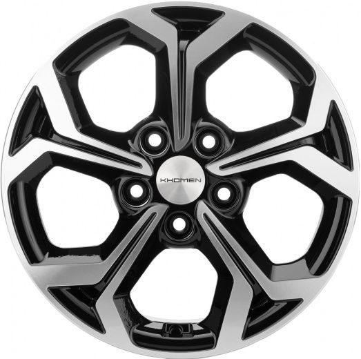 Фото Khomen Wheels KHW1606 (Focus) 6,5x16 5x108 ET50 dia 63,3 black-FP