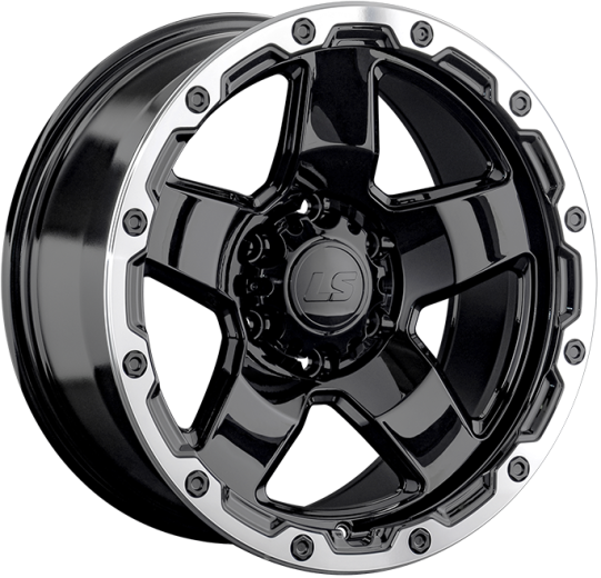 Фото LS Wheels 1371 9,5x18 6x139,7 ET5 dia 106,1 BKL