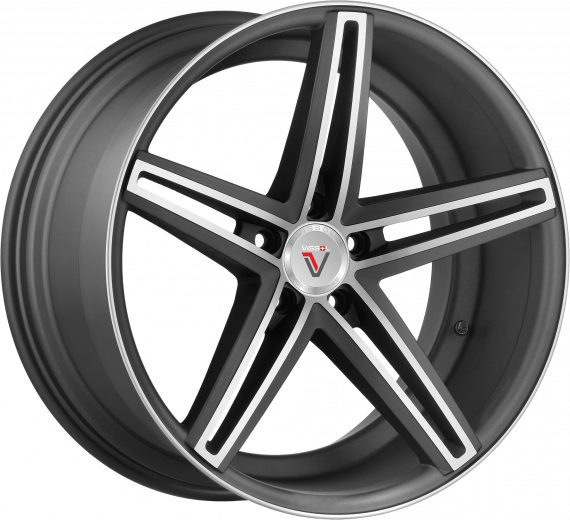 Фото Vissol V-015 9x20 5x120 ET20 dia 74,1 matte graphite machined