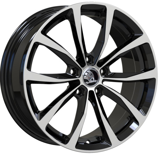 Фото Кованные диски Wolf Audi A3 7x17 5x112 ET50 dia 57,1 черный+полировка