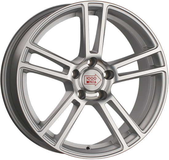 Фото 1000 Miglia MM1002 8x18 5x112 ET35 dia 66,6 matt silver polished