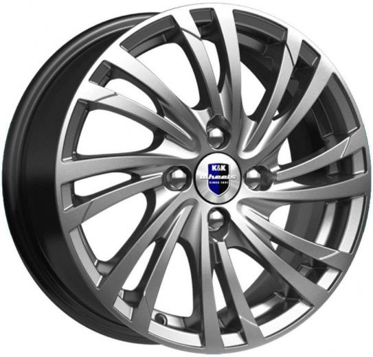 Фото K&K Мейола 6x15 4x100 ET40 dia 60,1 дарк платинум Россия