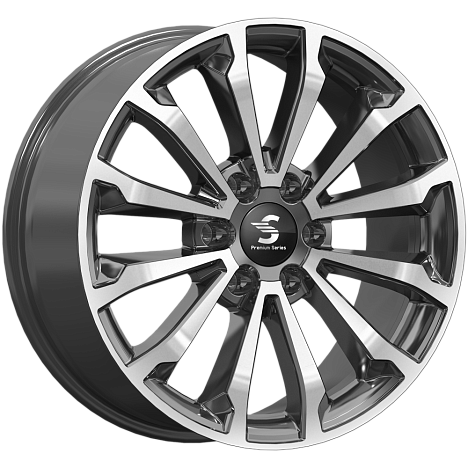Фото K&K Premium Series КР006 (20_TANK 500) 8,5x20 6x139,7 ET33 dia 100,1 diamond black gris