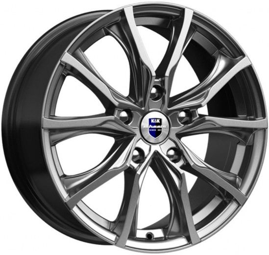 Фото K&K Твист 7,5x17 5x100 ET45 dia 56,1 дарк платинум