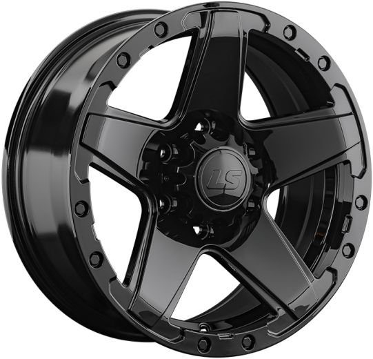 Фото LS Wheels 1284 8x17 6x139,7 ET30 dia 100,1 BK