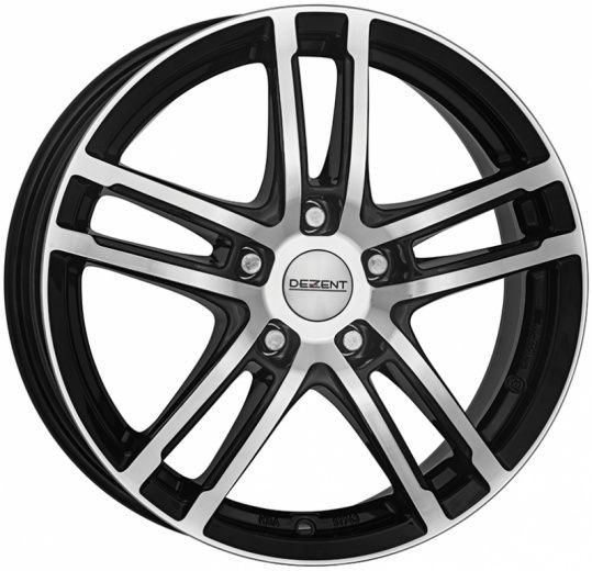 Фото DEZENT TZ dark 7,5x17 5x112 ET38 dia 66,6 black polished