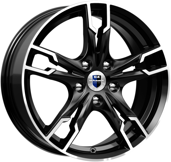 Фото K&K Солар 7x17 5x108 ET43 dia 67,1 алмаз черный SK Россия