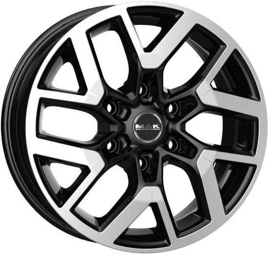 Фото MAK Gravel 6.5x16 6x130 ET54 dia 84.1 black mirror Италия