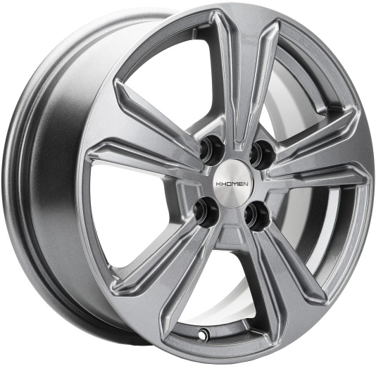 Фото Khomen Wheels KHW1502 (Rio/Solaris) 6x15 4x100 ET48 dia 54,1 gray