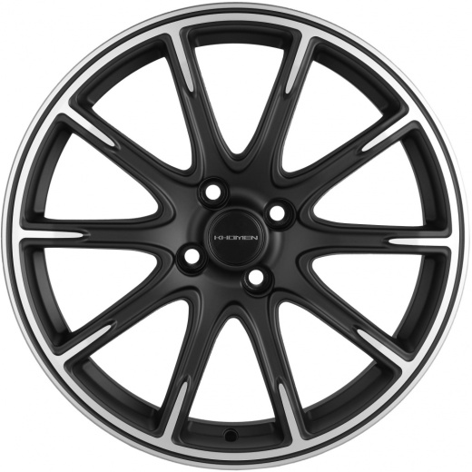 Фото Khomen Wheels KHW1707 (KIA Rio I/II Solaris I/II) 6,5x17 4x100 ET44 dia 54,1 black matt-FP