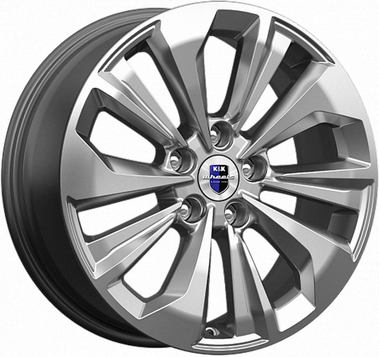 Фото K&K Авиор 7x17 5x108 ET50 dia 63,35 дарк платинум брайт Россия