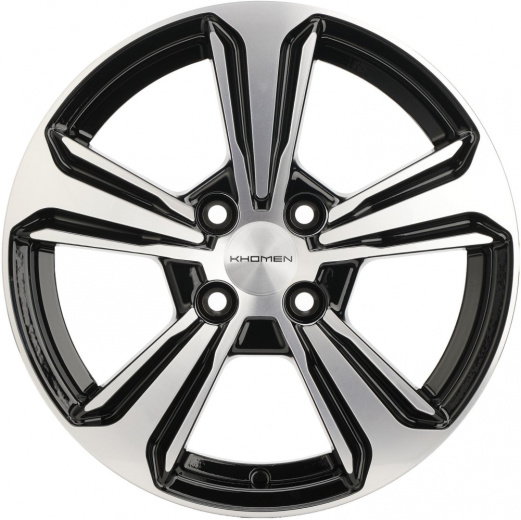 Фото Khomen Wheels KHW1502 (Solano) 6x15 4x100 ET45 dia 54,1 black-FP Россия