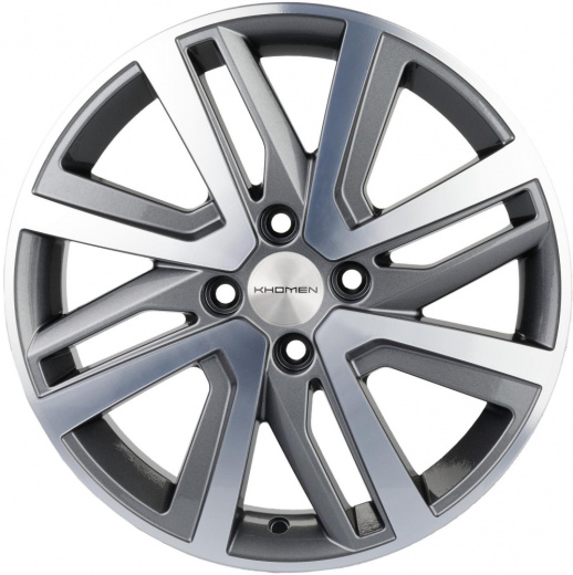 Фото Khomen Wheels 1609 6x16 4x100 ET50 dia 60,1 grey-FP