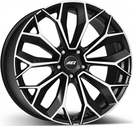 Фото AEZ Leipzig dark 9,5x21 5x112 ET42 dia 70,1 black full polished