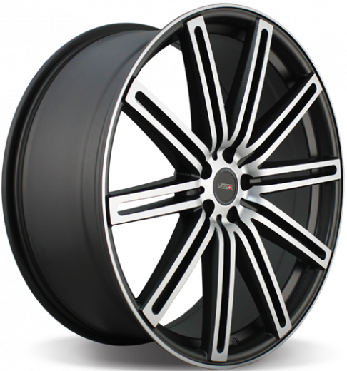 Фото Vissol V-004 10,5x20 5x112 ET42 dia 66,6 matte graphite machined