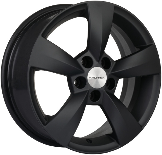 Фото Khomen Wheels KHW1504 (Polo) 6x15 5x100 ET40 dia 57,1 black matt