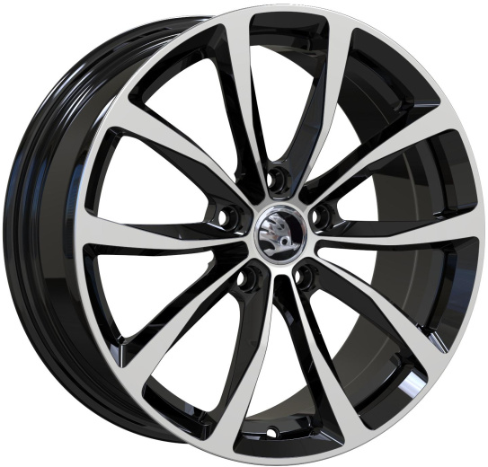 Фото Кованные диски Wolf VW Golf 7x17 5x112 ET43 dia 57,1 черный+полировка