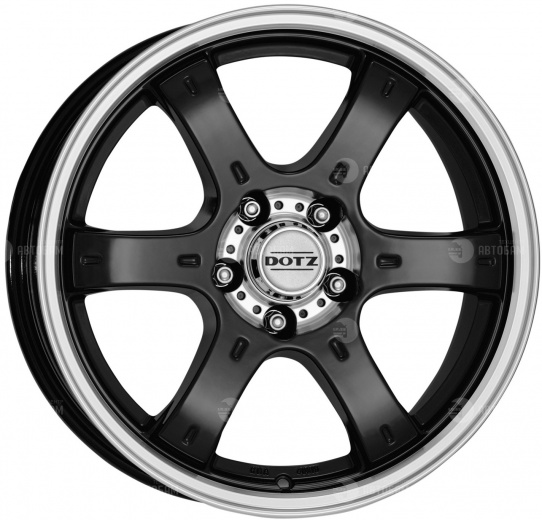 Фото DOTZ Crunch 8x17 5x127 ET35 dia 71,6 black polished lip