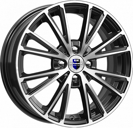 Фото K&K Меандр 6x15 4x100 ET40 dia 67.1 алмаз черный SK