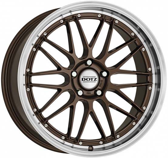 Фото DOTZ Revvo 8,5x19 5x108 ET45 dia 70,1 bronze polished lip
