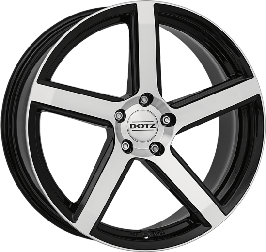 Фото DOTZ CP5 dark 8x17 5x112 ET45 dia 70,1 black polished
