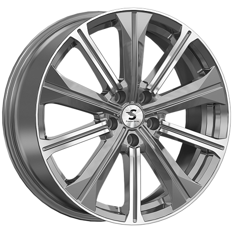 Фото Premium Replica Wheels КР013 7x19 5x112 ET43 dia 57,1 diamond gloss graphite