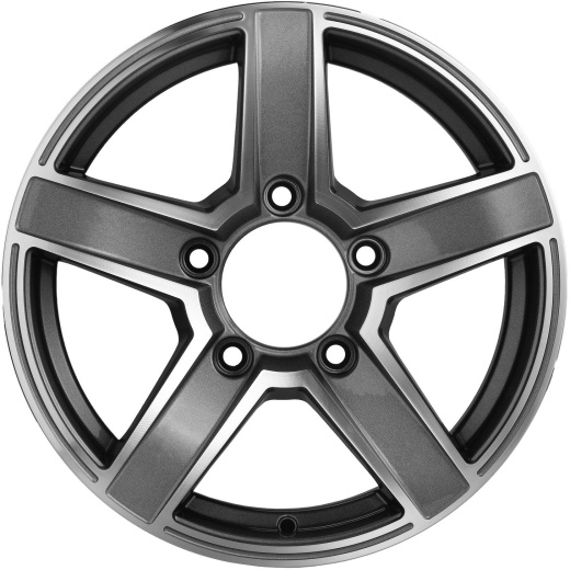 Фото Khomen Wheels KHW1614 (Niva 4x4) 6,5x16 5x139,7 ET40 dia 98,5 gray-FP