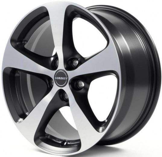 Фото Borbet CC 7x16 5x115 ET40 dia 70.1 black polished matt