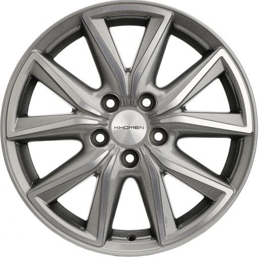 Фото Khomen Wheels KHW1706 (Camry) 7x17 5x114,3 ET45 dia 60,1 G-silver-FP Россия