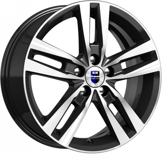 Фото K&K Rassvet 6,5x16 5x112 ET38 dia 66,6 алмаз черный SK Россия