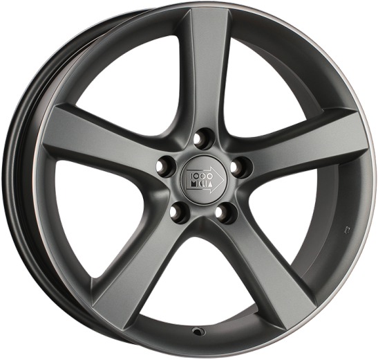 Фото 1000 Miglia MM1001 8x18 5x108 ET40 dia 67,1 matt anthracite polished lip