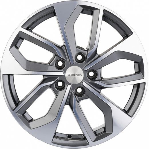 Фото Khomen Wheels KHW1703 (A4) 7x17 5x112 ET46 dia 66,6 gray-FP Россия