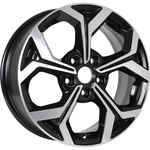 Фото KDW KD1639 (16_Ceed CD) 6,5x16 5x114,3 ET50 dia 67,1 black front polished