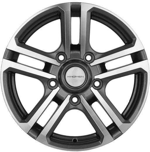 Фото Khomen Wheels KHW1602 (Niva 4x4) 6,5x16 5x139,7 ET40 dia 98,5 gray-FP