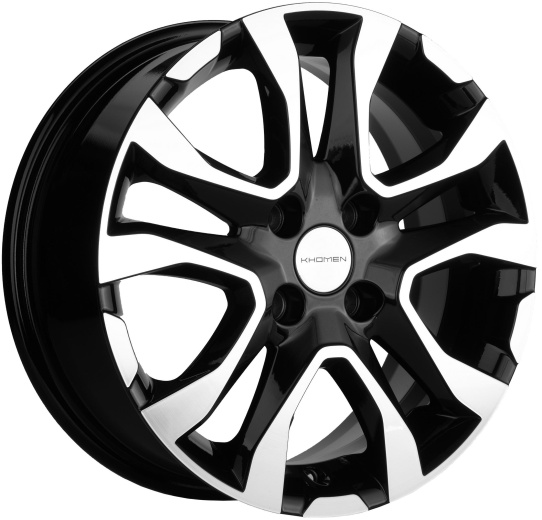 Фото Khomen Wheels KHW1503 (XRay) 6x15 4x100 ET40 dia 60,1 black-FP