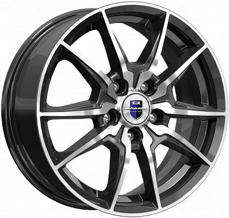 Фото K&K Адамар 6,5x16 5x114,3 ET40 dia 66,1 алмаз черный Россия